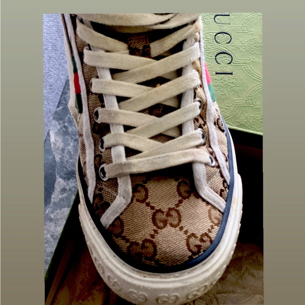GUCCI TENNI 1977 High Top Platform Sneaker - Picture 2 of 5